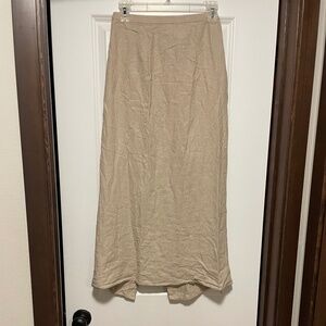 Long Linen Skirt